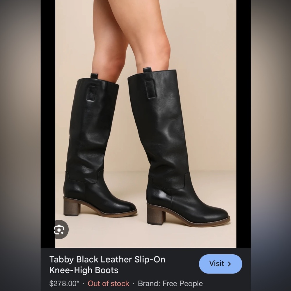 Free People Tabby Knee High Leather Boot